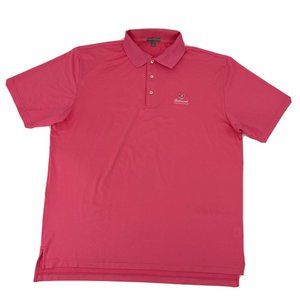 Peter Millar Mens XL‎ Pink Summer Comfort Golf Polo Belmont Country Club
